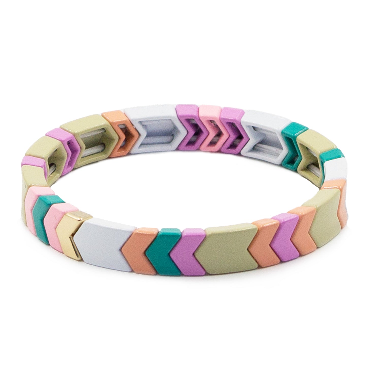 Herringbone Collection - Candy Cream Bracelet