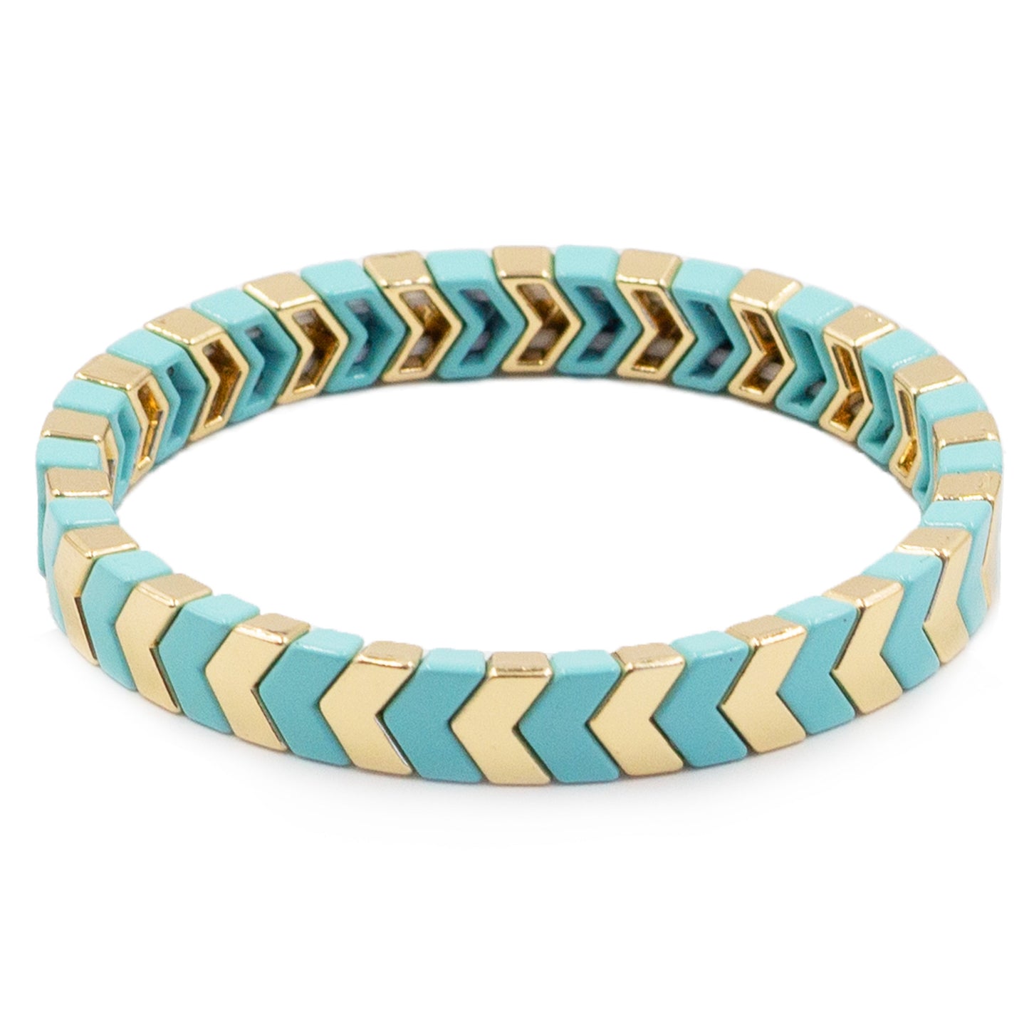 Herringbone Collection - Mint Bracelet