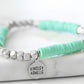 Livia Collection - Silver Mint Bracelet