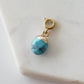 Maker Collection - Aqua Marine Dipped Oval Charm