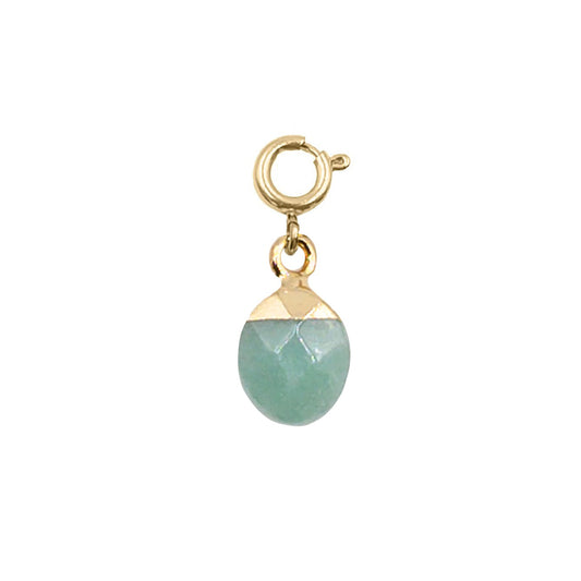 Maker Collection - Jade Dipped Oval Charm