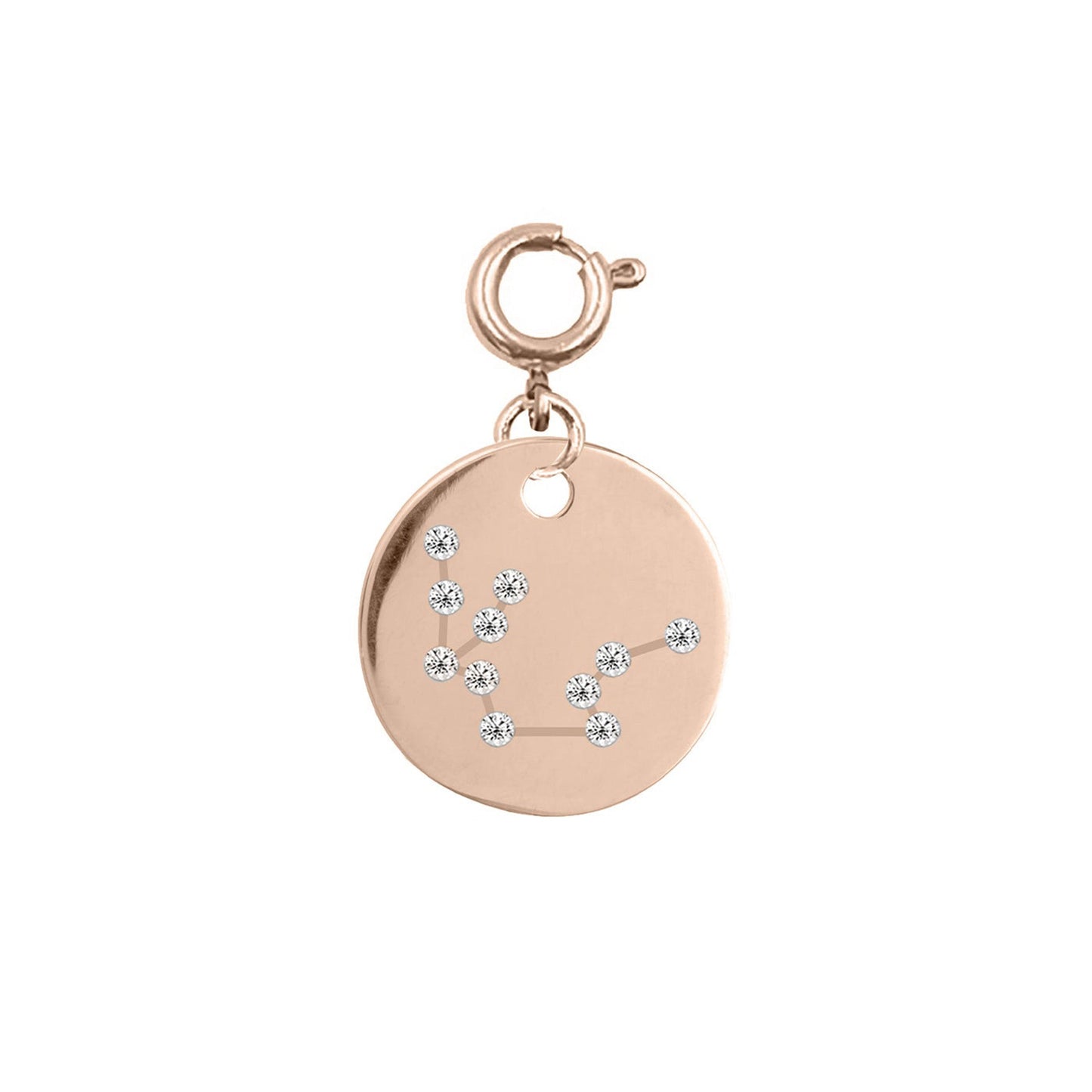 Maker Collection - Rose Gold Aquarius Zodiac Charm (Jan 20 - Feb 18)