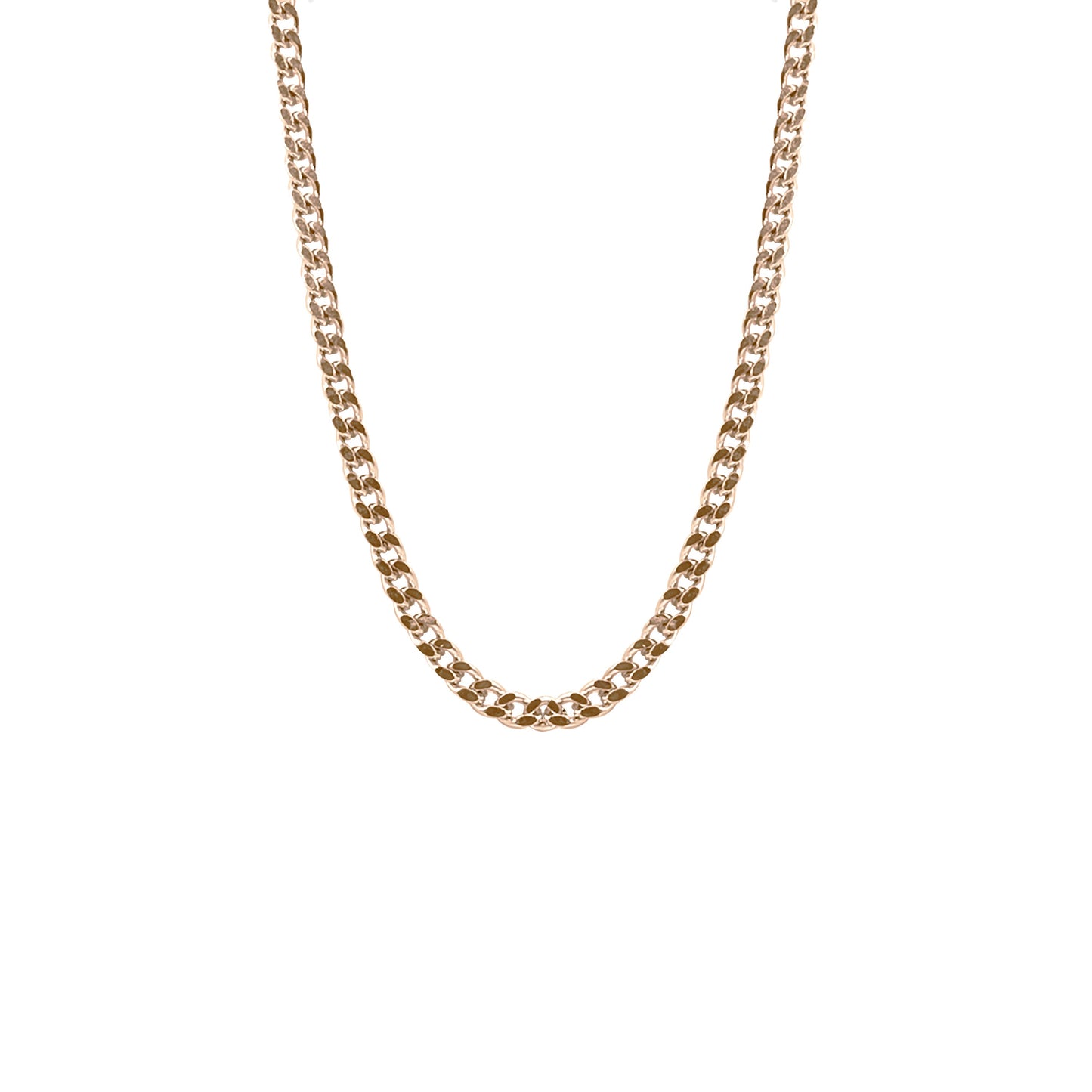 Maker Collection - Rose Gold Curb Necklace Chain