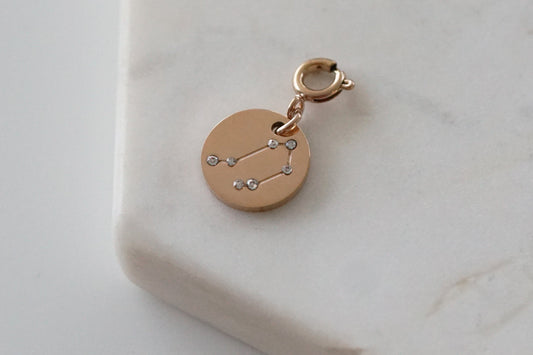 Maker Collection - Rose Gold Libra Zodiac Charm (Sep 23 - Oct 22)