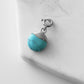 Maker Collection - Silver Aqua Marine Wire Wrapped Charm