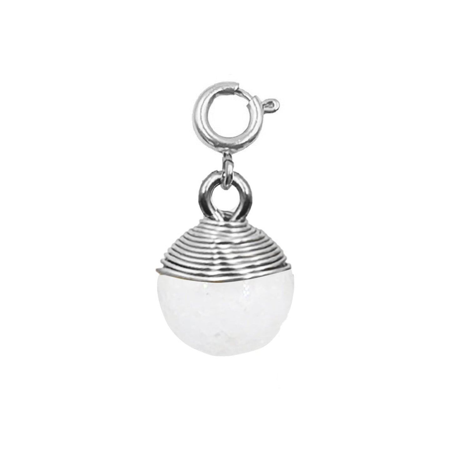 Maker Collection - Silver Ashen Wire Wrapped Charm