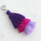 Maker Collection - Silver Aster Triple Tassel Charm