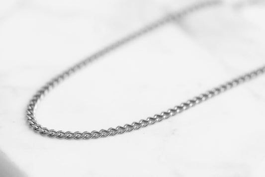 Maker Collection - Silver Curb Necklace Chain