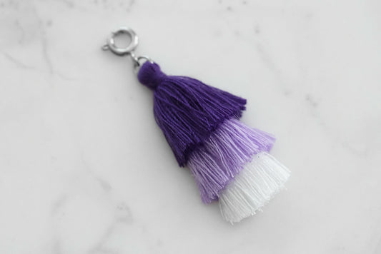 Maker Collection - Silver Royal Triple Tassel Charm