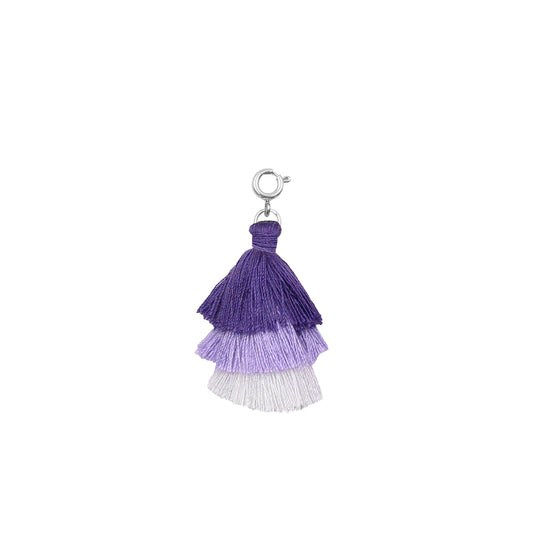 Maker Collection - Silver Royal Triple Tassel Charm