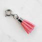 Maker Collection - Silver Scarlet Suede Tassel Charm