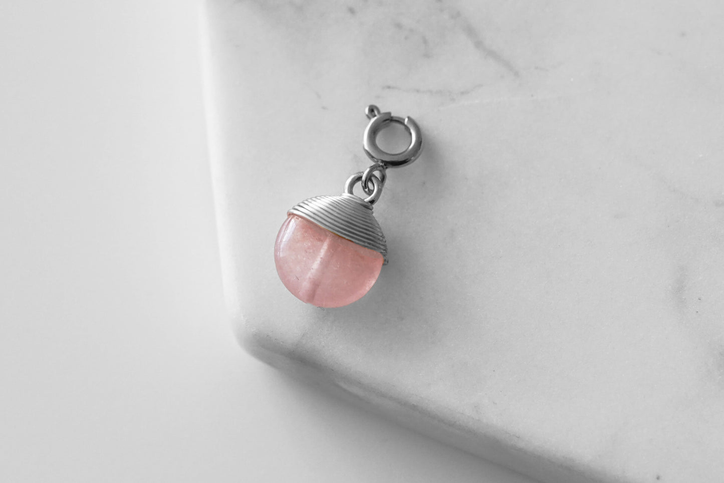 Maker Collection - Silver Scarlet Wire Wrapped Charm