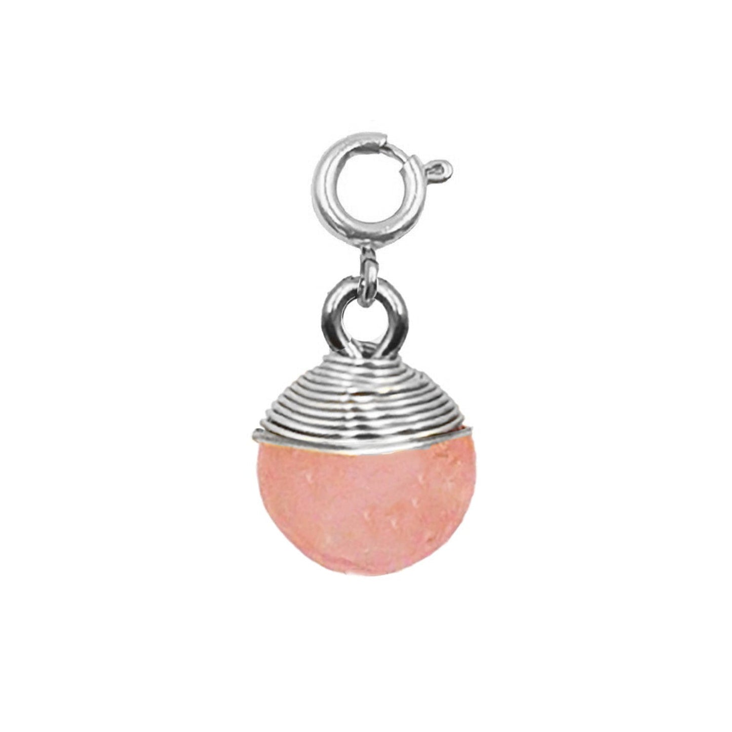 Maker Collection - Silver Scarlet Wire Wrapped Charm