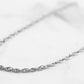 Maker Collection - Silver Twisted Ornate Necklace Chain