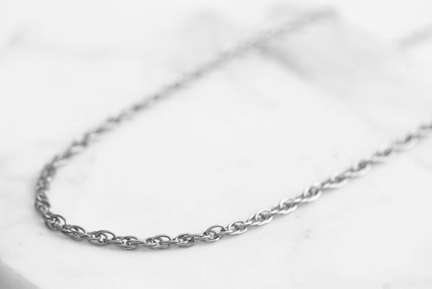 Maker Collection - Silver Twisted Ornate Necklace Chain