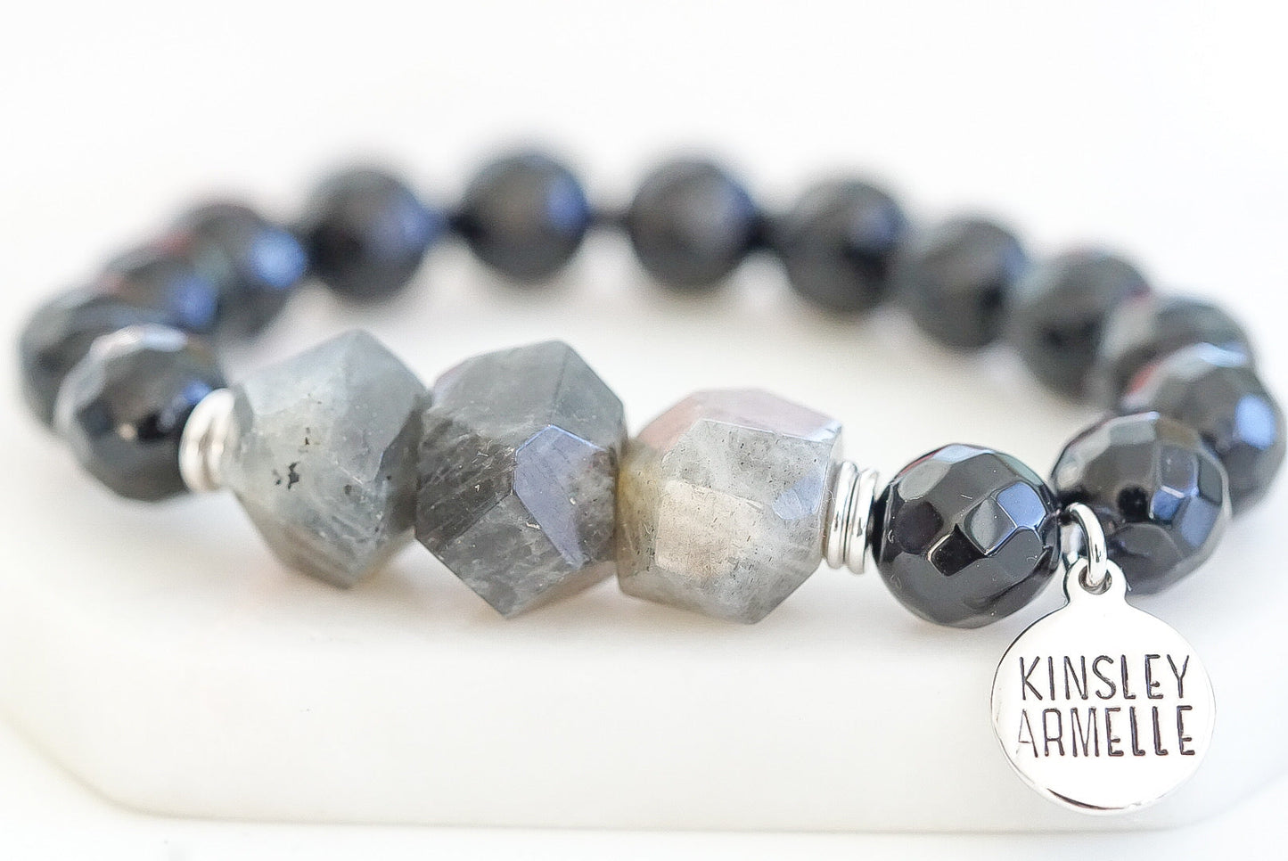 Mineral Collection - Silver Coal Bracelet