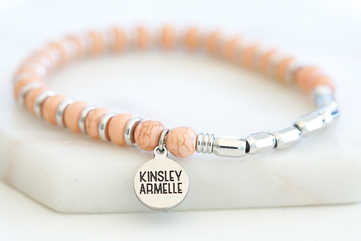 Phoebe Collection - Silver Sherbet Bracelet