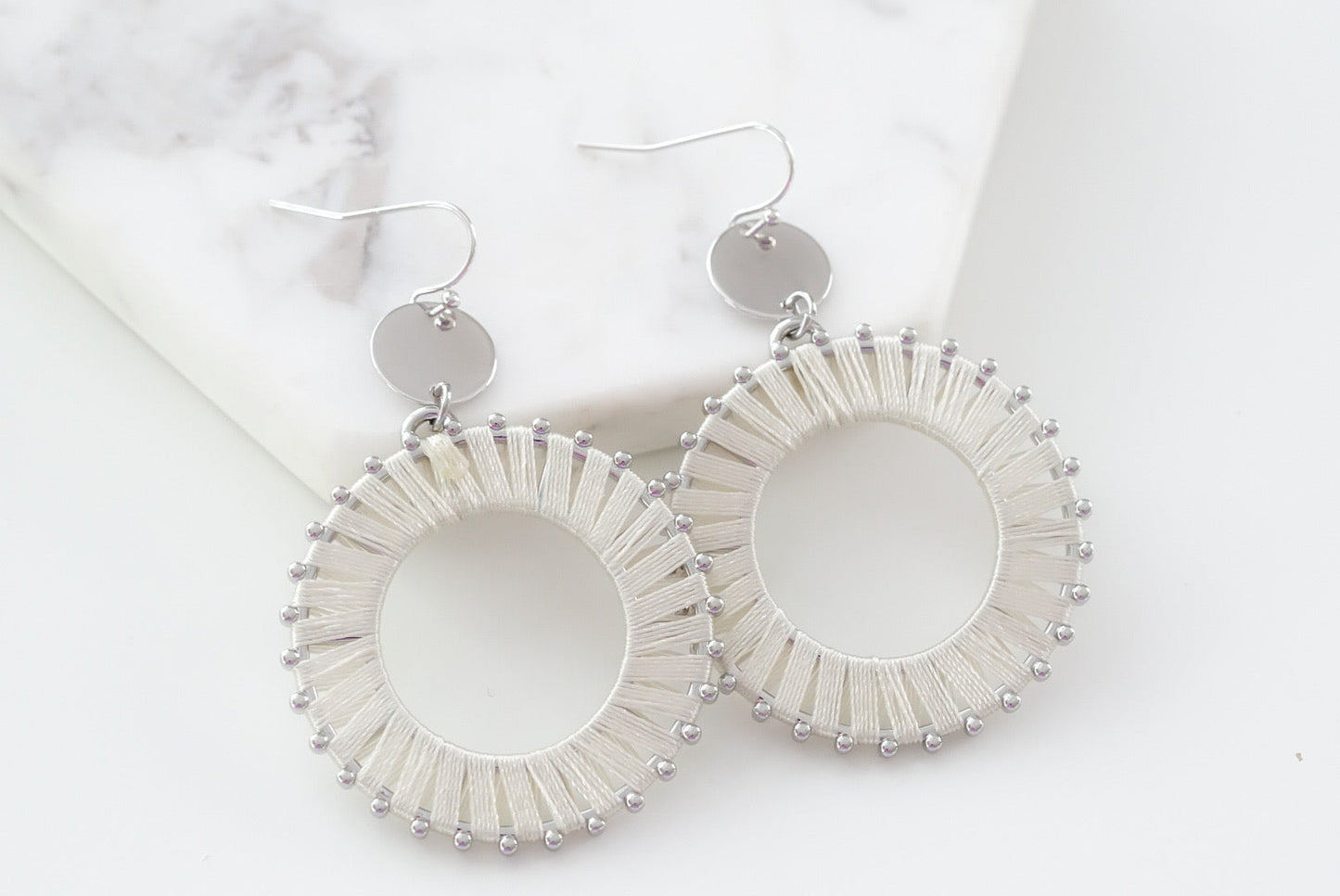 Pinnie Collection - Silver Khaki Earrings