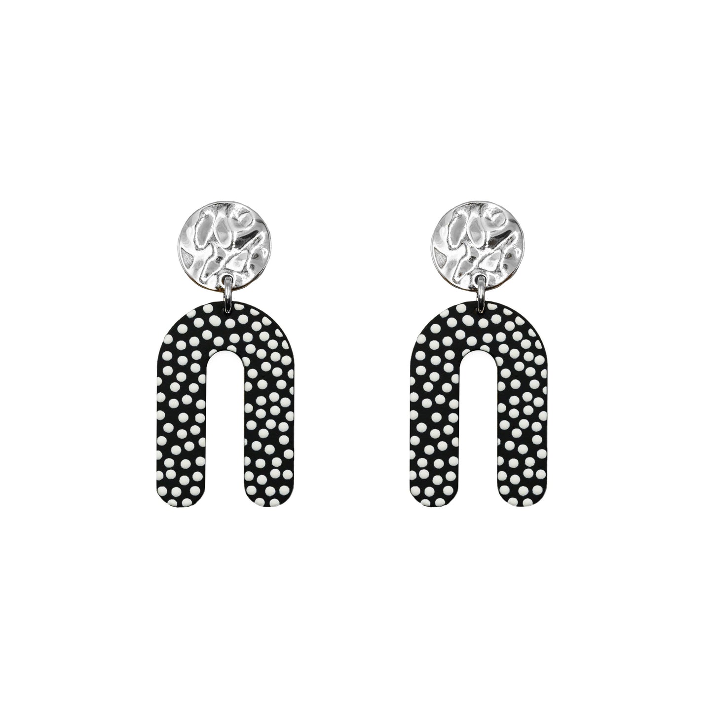 Rayne Collection - Silver Dottie Earrings