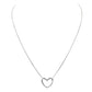 Rosalie Collection - Silver Open Heart Necklace